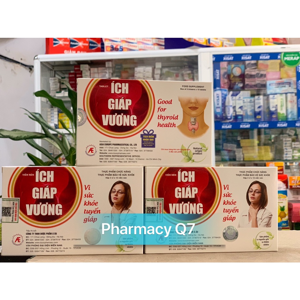 CHÍNH HÃNG Ích Giáp Vương ⭐Tăng Cường sức khỏe tuyến Giáp ICH GIAP VUONG A AU