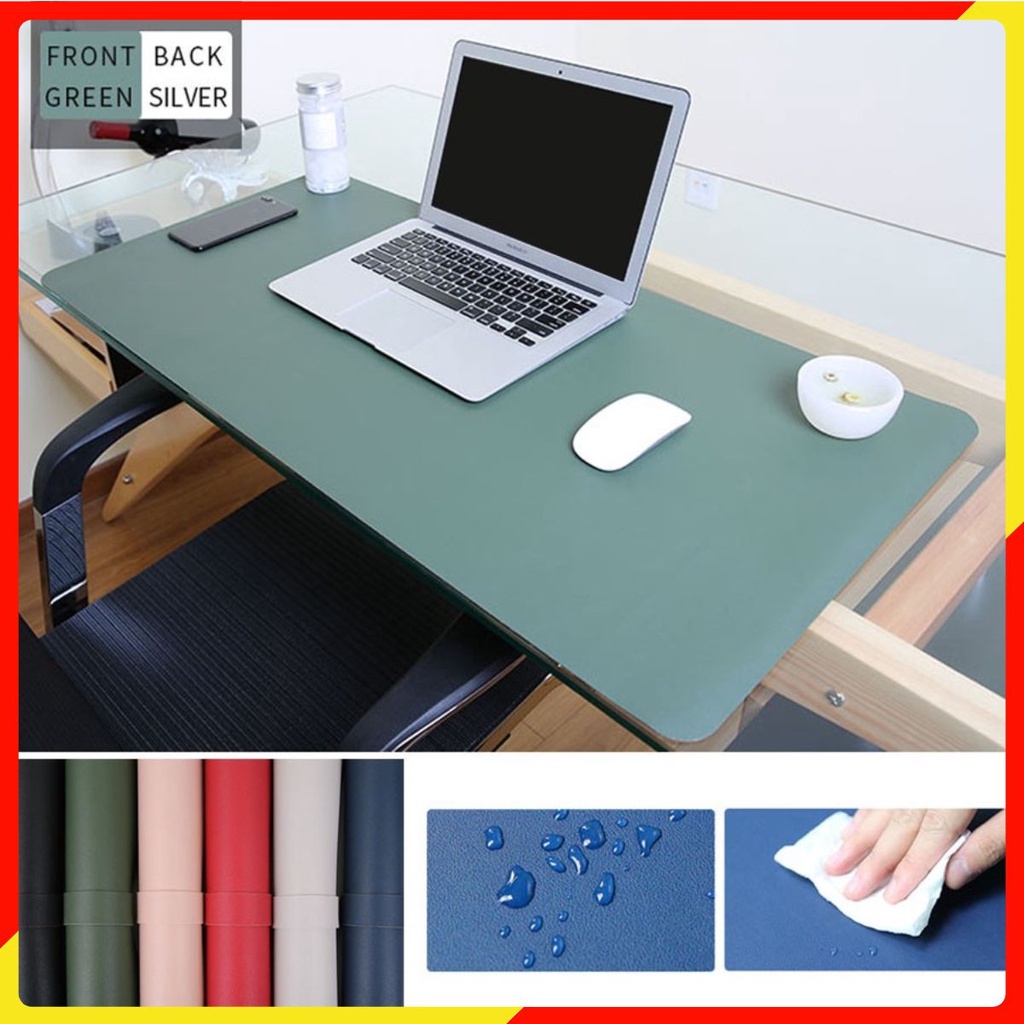 Miếng Lót Bàn Làm Việc Bằng Da PU, Thảm Da Trải Bàn Làm Việc Đa Năng, Nhiều Size 40X80cm, 50x100cm, 50x120cm
