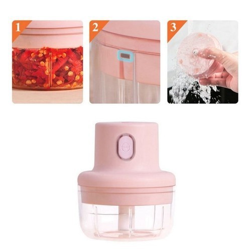 Máy Xay tỏi Ớt,hành,Mini Tự động sạc pin,Mini đa năng Tiện Dụng, máy say tỏi dung tích 250ml