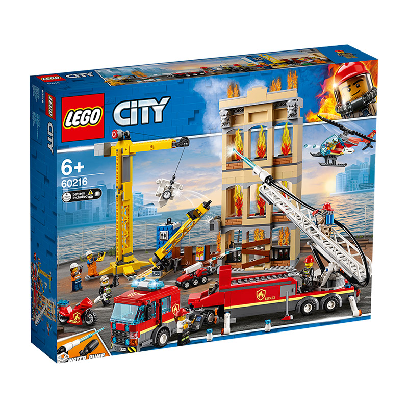 Lego City Group thành phố Đội cứu hỏa 60216 Đồ chơi khối xây dựng Quà Tặng quà tặng quà tặng năm mới