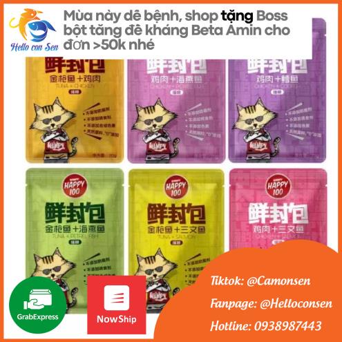 Combo 6 PATE CIAO/ PATE NEKKO/ PATE WHISKAS mix vị cho mèo trưởng thành