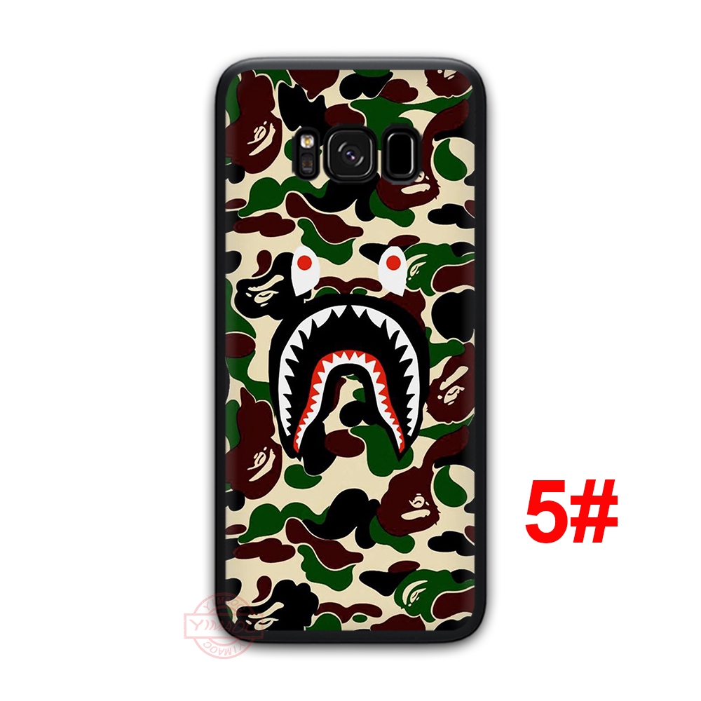 Ốp điện thoại in thương hiệu Bape Shark cho Samsung Galaxy Note 9 8 S10 S9 S8 Plus S7 Edge