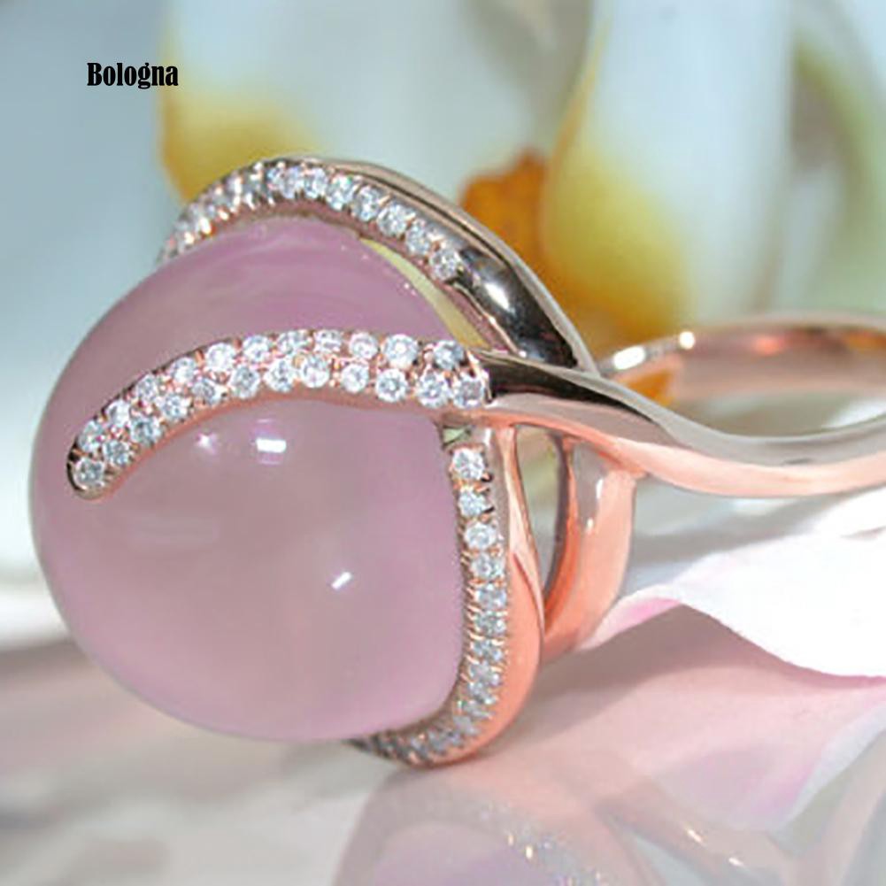 ♠Nhẫn HợP Kim ĐíNh Đá MặT Trăng Xinh XắN