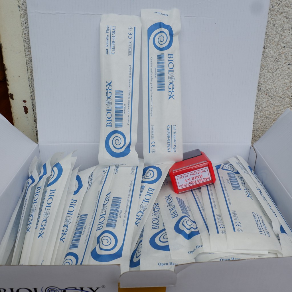 |Combo 20 Ống| Pipet nhựa 3ml Biologix - Ống Bóp Nhỏ Giọt Tiệt Trùng Từng Chiếc