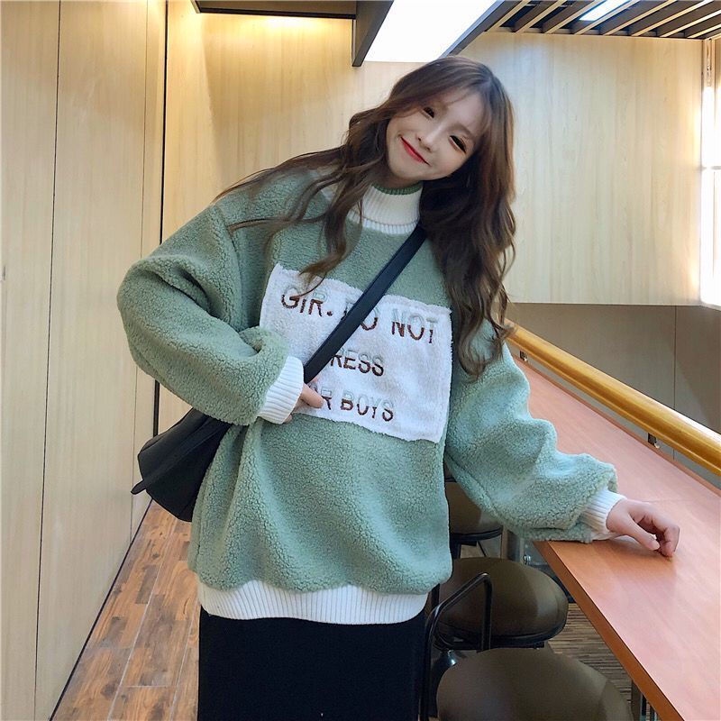 Áo Sweater Cổ Lọ Họa Tiết Thêu Thiết Kế Mới Thời Trang Dành Cho Nữ