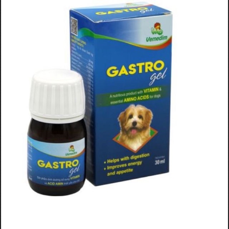 GASTRO GEL Dinh Dưỡng Chứa Vitamin Và Acid Amin Phục Hồi Hệ Tiêu Hóa Cho Chó Mèo 30ml
