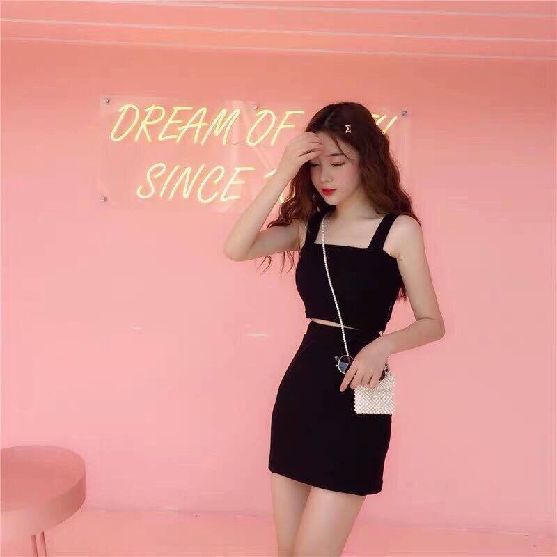  Sét Áo 2 dây bản to + chân váy (al) NTN shop. | BigBuy360 - bigbuy360.vn