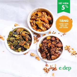 Combo Granola 100g, Eat Clean, không đường tinh luyện, hỗ trợ ăn kiêng, giảm cân