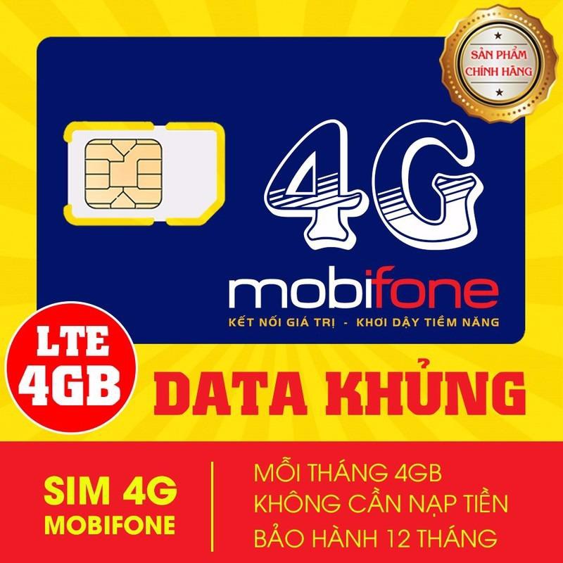 SIM 4G Mobifone Trọn Gói 1 Năm Không Cần Nạp Tiền .Không mất tiền gia hạn