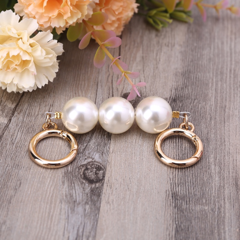Móc nối dài dây đeo túi xách trang trí hạt ngọc trai hợp thời trang (5.1 Inch/ 13 cm)