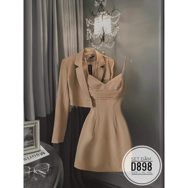 BIGSIZE / ẢNH THẬT -  Set Váy Đi Tiệc Cá Tính ND898