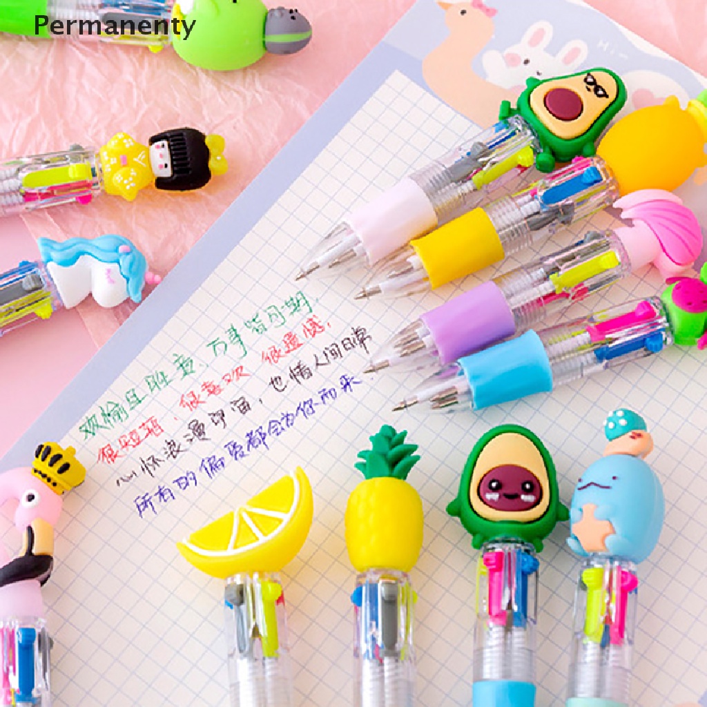 1 Bút Bi Mini Ngòi 0.5MM Họa Tiết Hoạt Hình Dễ Thương