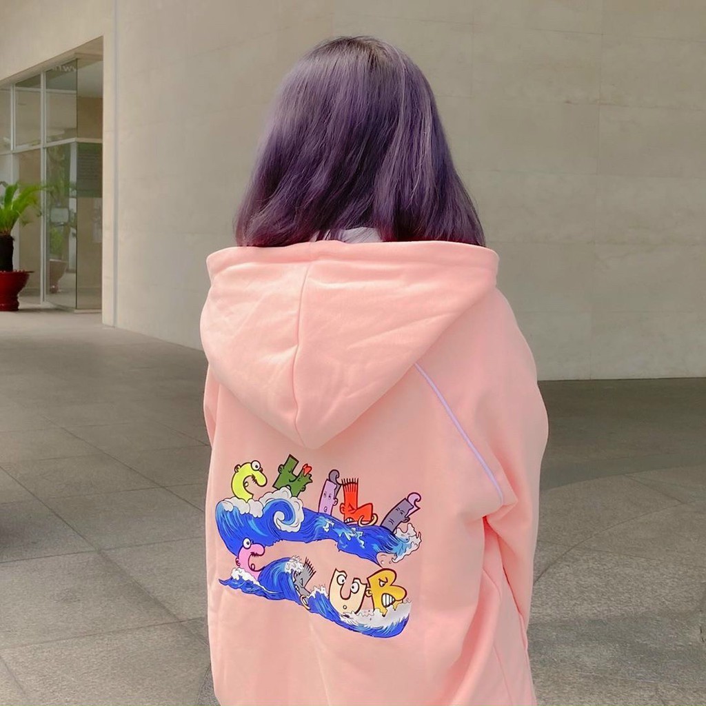 Áo khoác hoodie đa sắc màu nỉ thun cotton Daski phong cash ulzzang