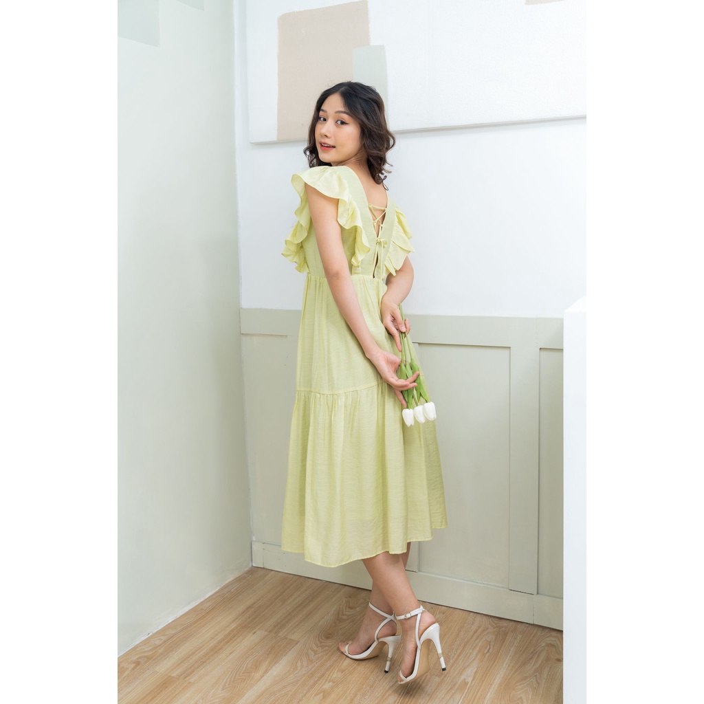 MINX - Đầm Alyssa Shoulder Ruffle Dress