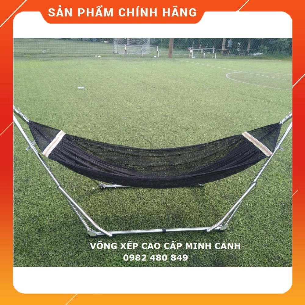 [GIÁ SỈ] Võng xếp xi inox tay cong cao cấp hàng xuất khẩu_Võng Xếp Thảo Điều