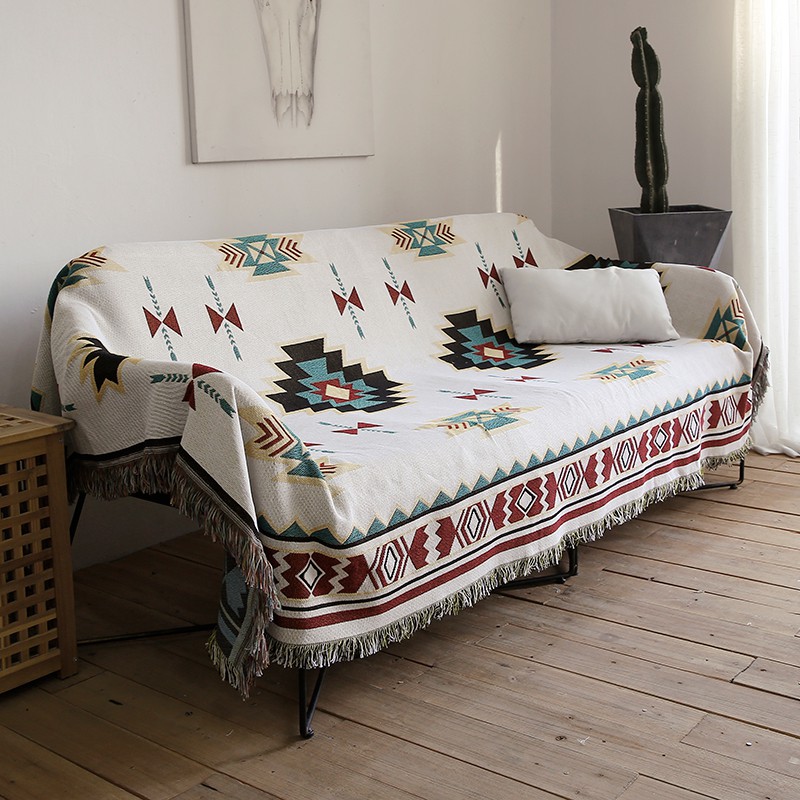 Thảm Vintage Nhập Khẩu Hoạ Tiết Bohemian, Thảm Trải Sofa, Thảm Trải Sàn, Thảm Treo Tường