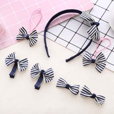 [Follow shop deal 9k] cặp tóc handmade cao cấp 7 món kẹp tóc cho bé gái siêu đáng yêu giao mẫu ngẫu nhiên