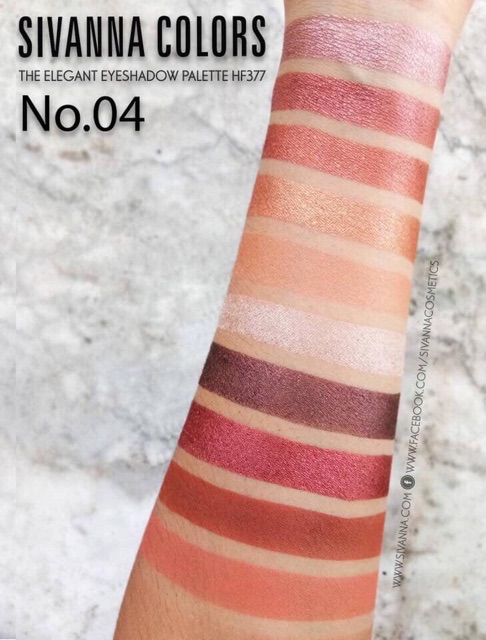 Phấn mắt sivanna color 10 ô tròn