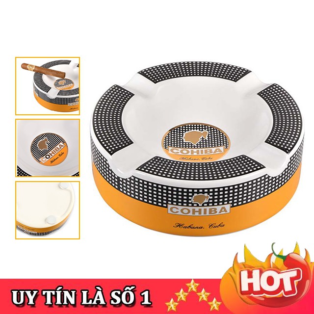 [RẺ NHẤT SHOPEE] Gạt Tàn Cohiba P920, Chất Liệu Sứ Cao Cấp, Kiểu Dáng Độc Lạ