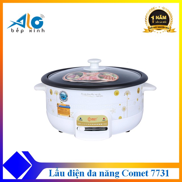 [Mã ELHADEV giảm 4% đơn 300K] ( RẤT BỀN) LẨU ĐIỆN ĐA NĂNG COMET 7731 - Shop Alo Bếp Xinh