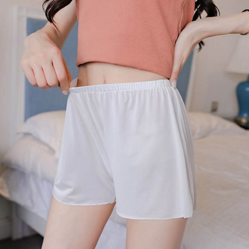 Quần Lót An Toàn Dáng Rộng Không Đường May Lưng Thun Màu Trơn Chống Lộ Hàng Dành Cho Nữ