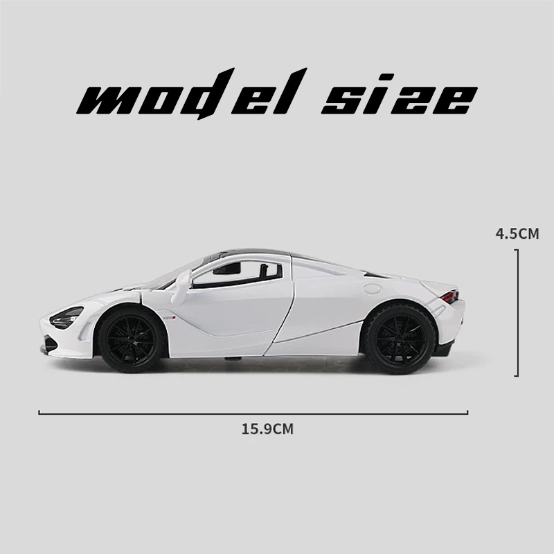 Mô Hình Xe Hơi Mclaren 720S Tỉ Lệ 1: 32 Bằng Hợp Kim Có Đèn Và Nhạc