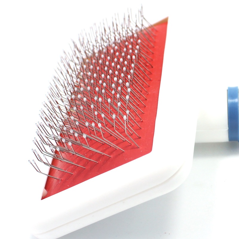 Bàn chải massage giúp loại bỏ lông rụng dạng đầu kim cho cún mèo thú cưng cỡ nhỏ