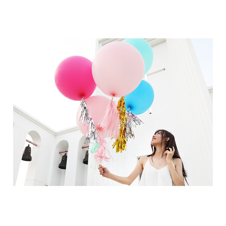 Bong Bóng Cao Su Dày 36 inch Nhiều Màu Dùng Trang Trí Tiệc Cưới/Sinh Nhật