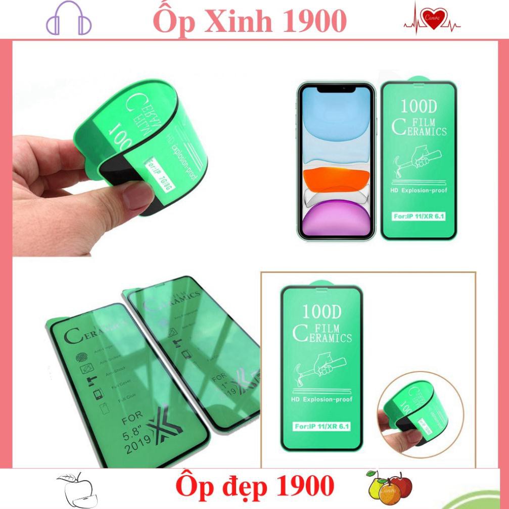 Cường lực iphone Dẻo 100D Full màn - Cường lực Dẻo Chống Mẻ Vỡ Viền