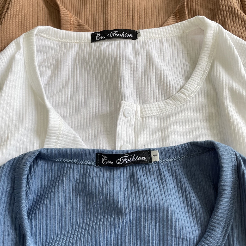 Áo Thun Tay Dài Bigsize Croptop Chất Gân Tăm Lên Phom Dễ Thương MÃ G11