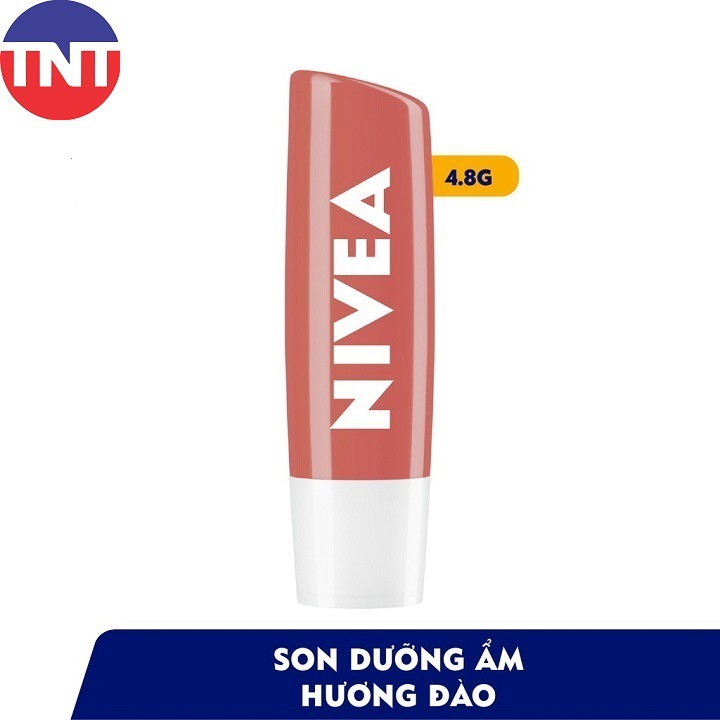 85077-Son dưỡng ẩm NIVEA sắc cam hương đào 4.8g