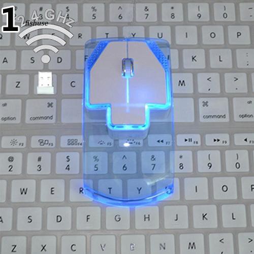 Chuột không dây trong suốt siêu mỏng 2.4GHz