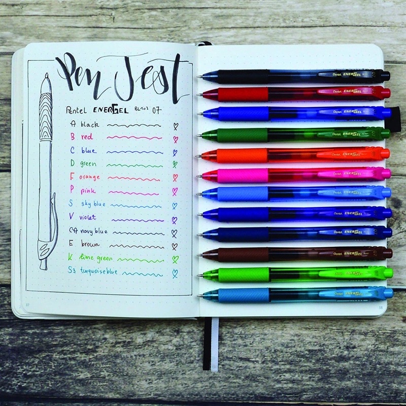 Pentel Energel BLN105 | Trơn Mượt Siêu Nhanh Khô | Bút Bi Nước Nhiều Màu