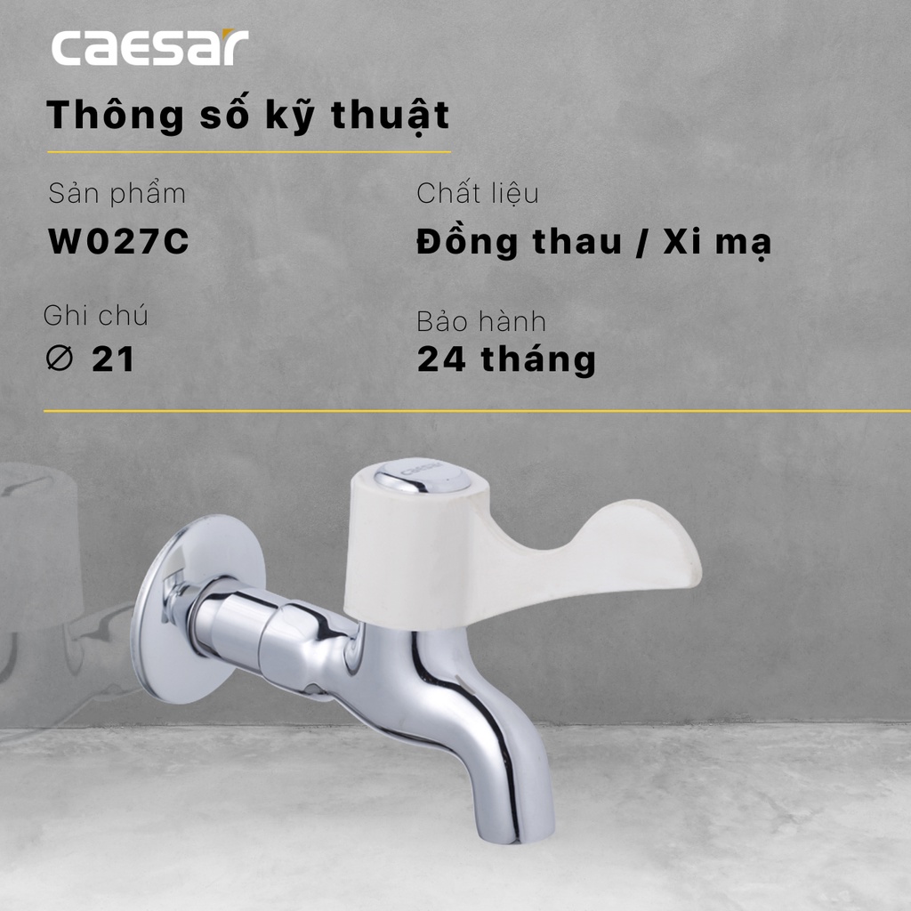 Vòi Lạnh Gắn Tường - W027C & WP027C CAESAR