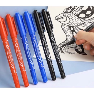 Set 10 Bút CD marker 2 đầu, mực ko xoá