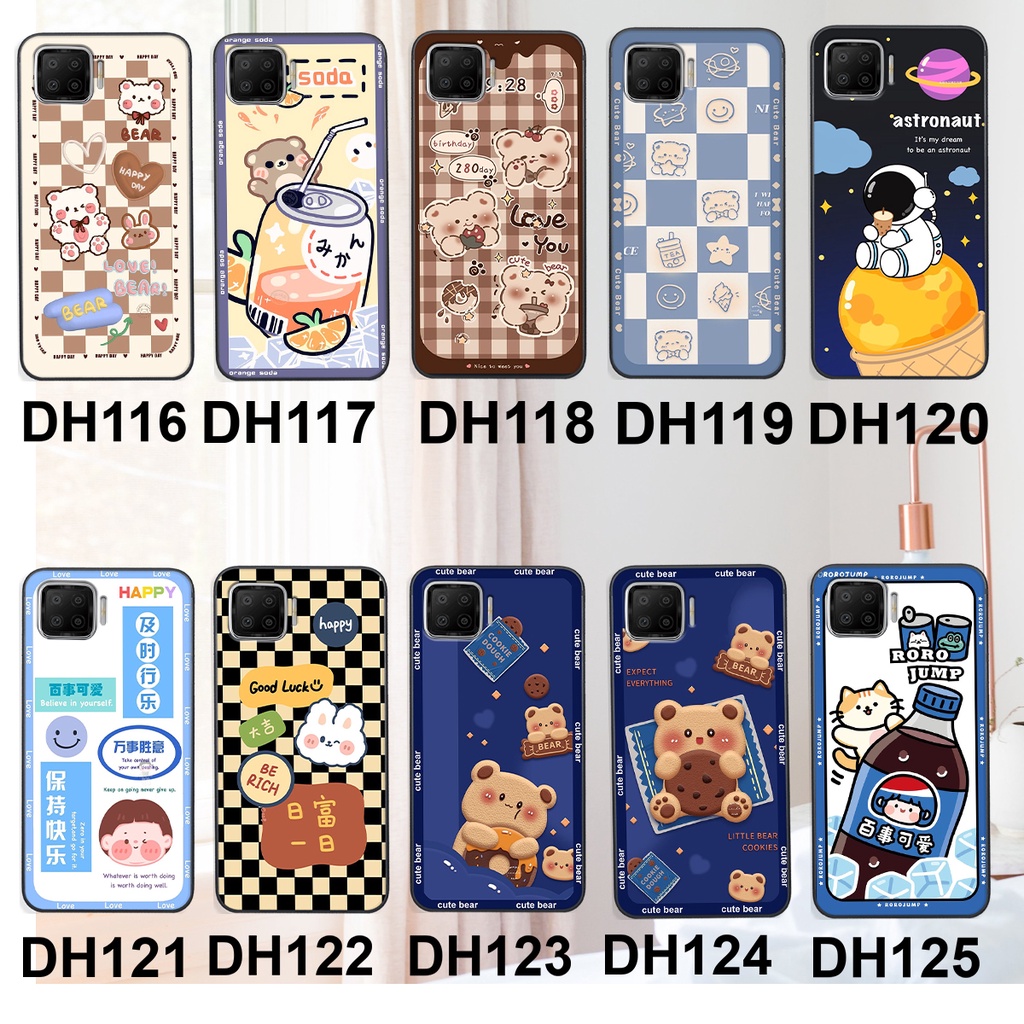 Ốp lưng Oppo A73 in hình 3D GẤU cute be@r, soda, happy day cực hot ,thời thượng