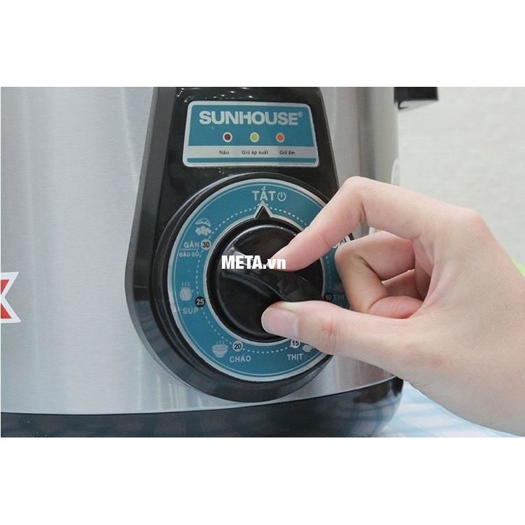 Nồi áp suất điện đa năng Sunhouse SHD1552 -nồi hầm,xương,ninh cháo,tốt,bền,đẹp-giá rẻ-bảo hành 12 tháng