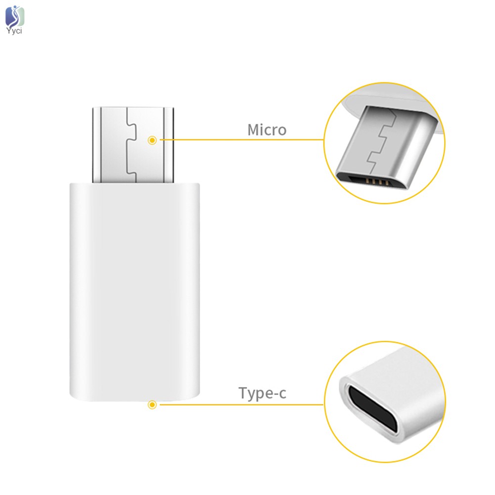 Đầu chuyển đổi cổng cắm Mini USB 3.1 Type C sang đầu cắm Micro USB hỗ trợ sạc truyền dữ liệu cho Macbook