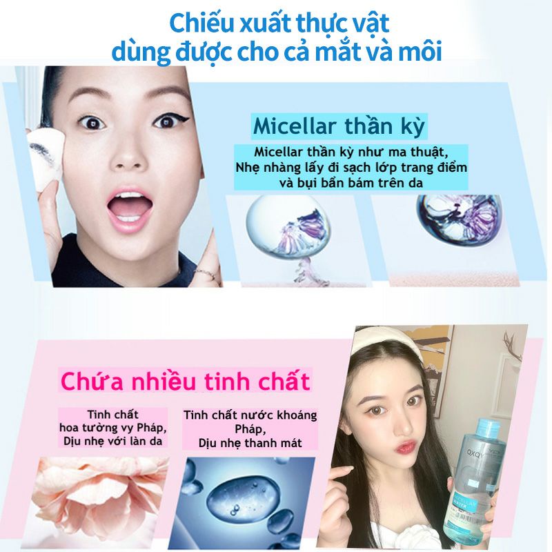 NƯỚC TẨY TRANG TINH CHẤT KHOÁNG QXQY LÀM SẠCH SÂU, THU NHỎ LỖ CHÂN LÔNG GIÚP LÀM SÁNG NUÔI DƯỠNG DA | BigBuy360 - bigbuy360.vn
