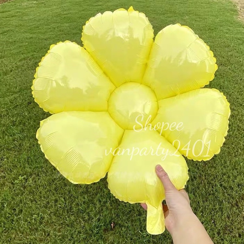 Bóng nhôm hoa cúc nhiều màu sắc  trang trí sinh nhật, party, đầy tháng, dã ngoại, khai trương, cưới hỏi