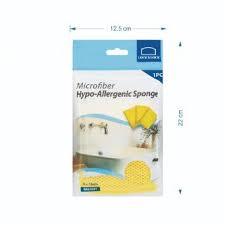 Miếng rửa chén Lock&Lock Microfiber chùi rửa đa năng WEL028 - màu vàng