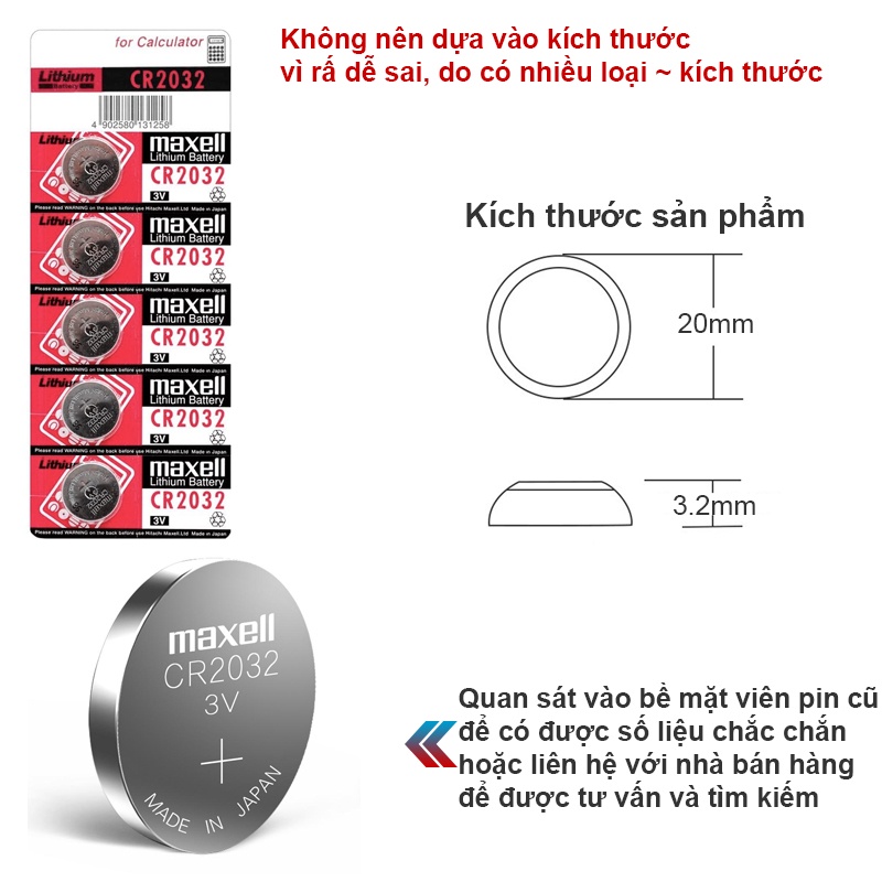 Pin CR2032 BR2032 CR2332 BR2332 DL2032 ECR2032 MX 3V