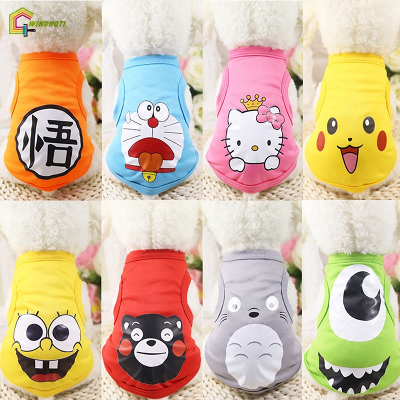 🌈HN XS（1-1.5kg） Áo vest hoạt hình thú cưng Mùa thu mùa đông ấm áp chó mèo áo len Quần áo thú cưng