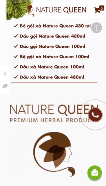 Dầu gội thiên nhiên NatureQueen 100ml