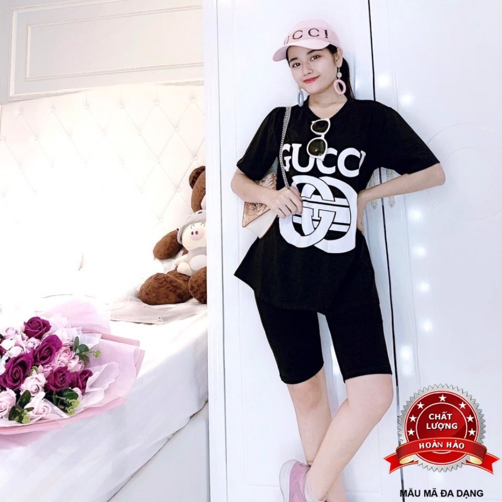 Đồ Bộ Nữ GUC331 Đồ Bộ Măc Nhà Chất Cotton Cao Cấp Quần Ngố Lửng 3 Màu Size 40Kg - 80KG | BigBuy360 - bigbuy360.vn