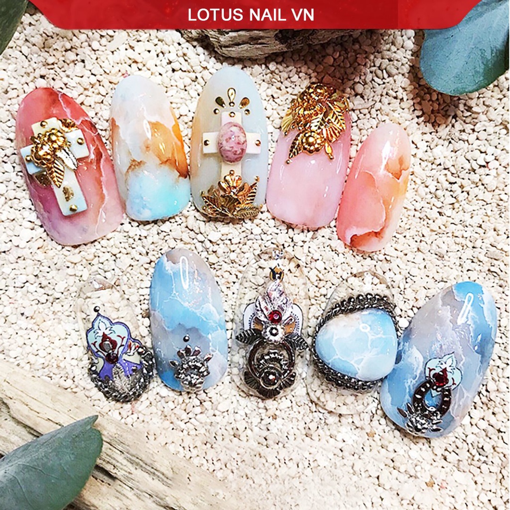 Set cồn loang, gel tạo loang Lotus 12 màu cao cấp