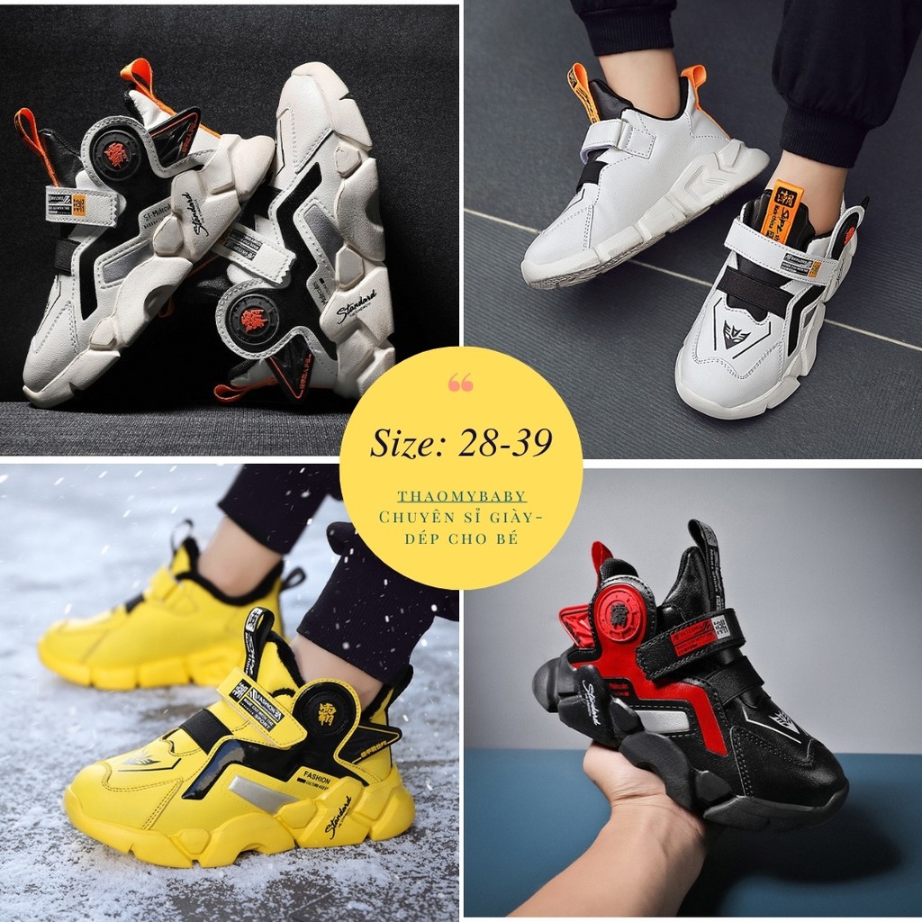 Giày Thể Thao Siêu Nhẹ Chống Trơn Trượt Cho Bé Trai Từ 4 đến 18 tuổi| GBT-404.36