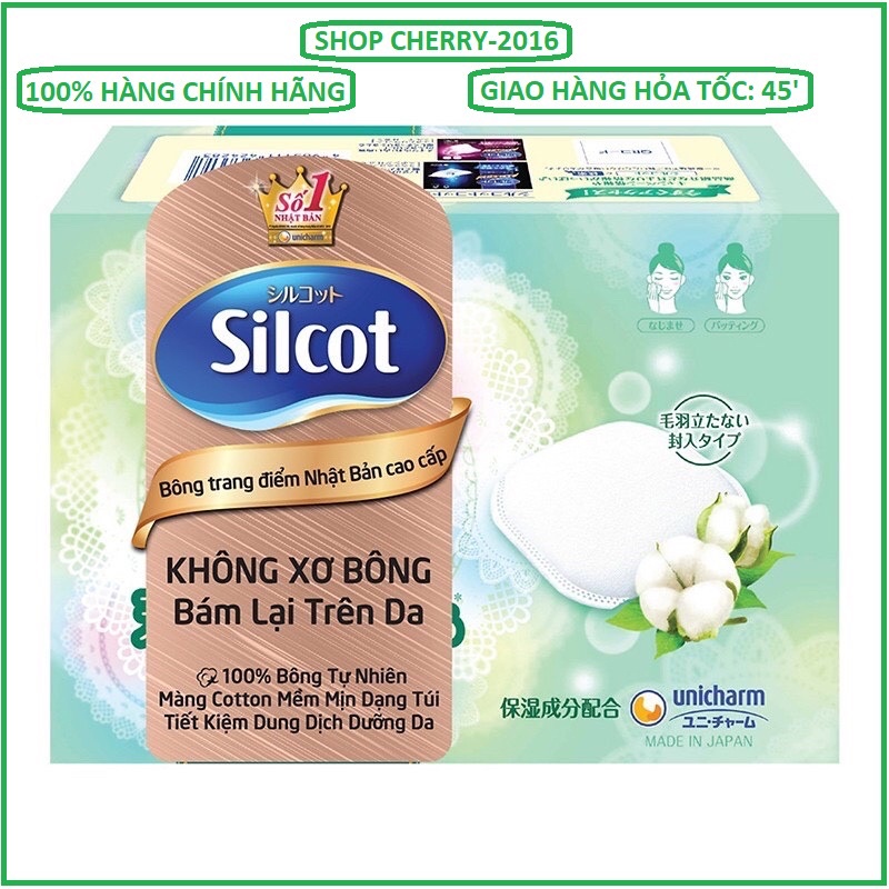 ☘️10 hộp Bông trang điểm Silcot 66m