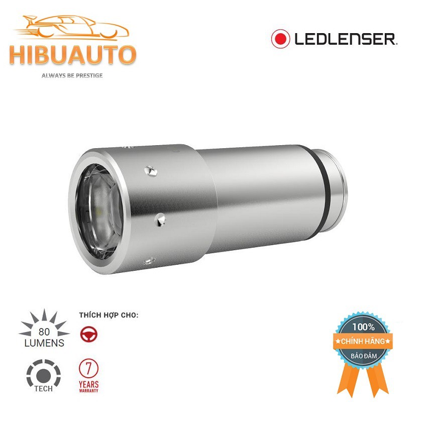 {CAO CẤP} Đèn Pin LedLenser Automotive Sử Dụng Cho Xe Hơi Màu Bạc thiết kế bằng thép không gỉ ,chế độ bảo hành đến 7 năm