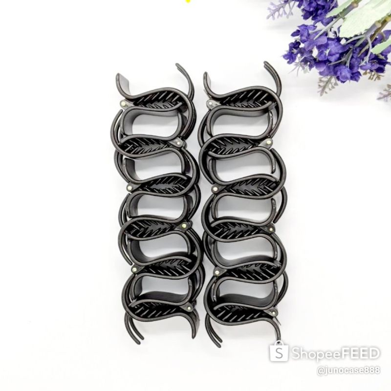 Kẹp càng cua ♠️Đen nhám♠️ - Loại 5 răng và 3 răng